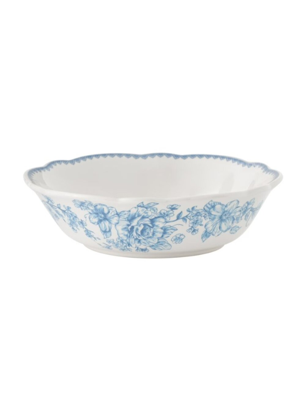 The Pioneer Woman Home Blue Floral Design Agatha Stoneware Cereal Round Bowl